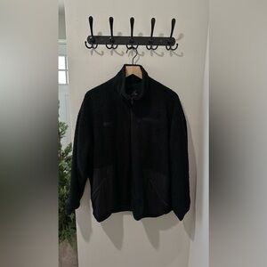 Set active teddy sherpa zip up fleece jacket